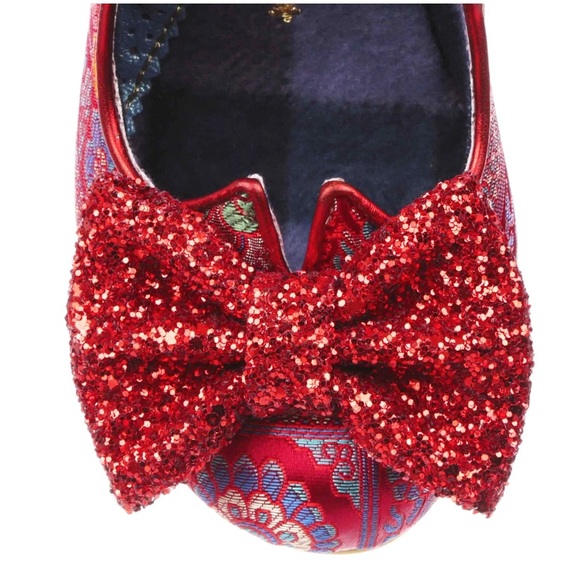 Irregular Choice Trixy unicorn heels in red brocade. 🦄 - Picture 5 of 11